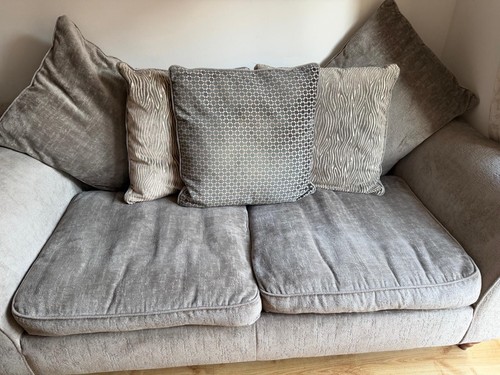 Argos grey fabric - grey, sofa