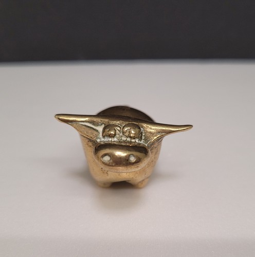 Vintage brass bull - vintage, cow