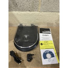 ION Quick Play LP USB Powered Vinyl LP-to-MP3 Turntable Black Built-In Speaker