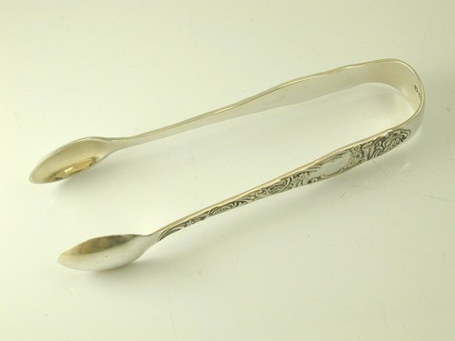Antique victorian sugar tongs - sugar,