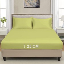 Luxury 25cm deep fitted sheet - deep,