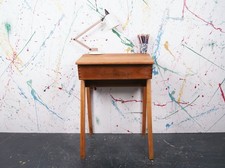 Single Wooden School Desk with