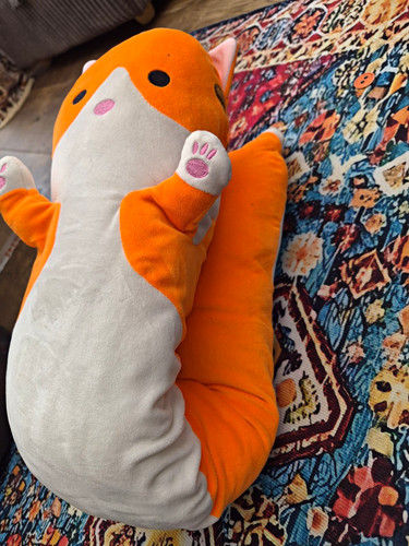 Purrfect plush orange white - plush,