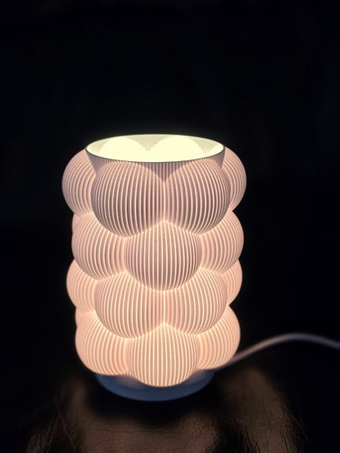 Bubble shade lamp custom - bubble,