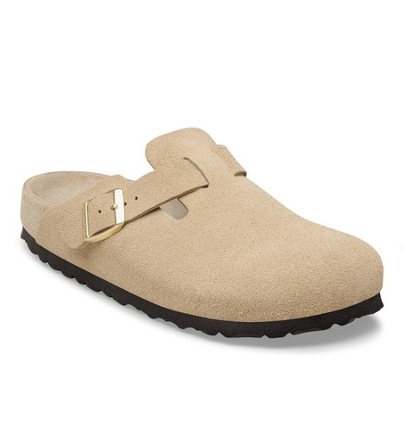 Birkenstock taupe suede boston - birkenstock,