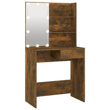 Dressing Table with LED Brown