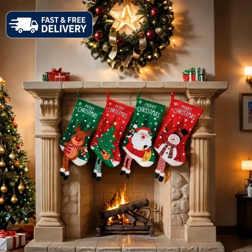 8pcs christmas santa snowman - 1-8pcs,