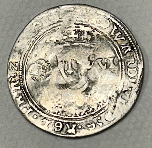 Edward silver sixpence coin - edward,