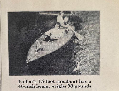 1955 magazine photo - 1955, folbot