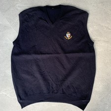 Peter Scott Lambswool Royal Birkdale Knit Navy
