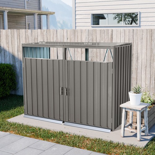 Outdoor garbage bin shed - outdoor,