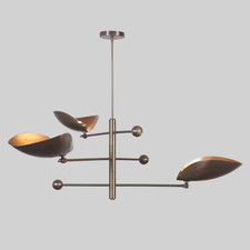 Handmade Brass Three Curved