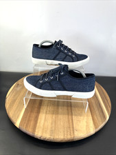 The Shoe Tailor Women Denim Blue Trainers UK Size 7 EU 40 Low Top Lace Up