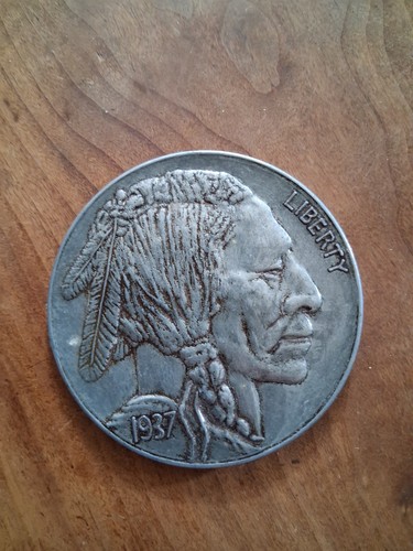 Pewter medalion liberty 1937 - pewter,