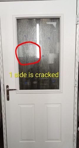 White composite back door with - door,