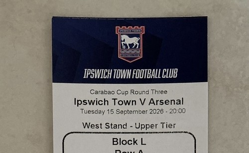 Ipswich arsenal 09 - , 15/09/2026