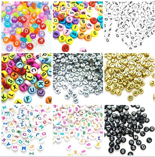 Bulk 7mm flat - round, acrylic