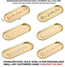 Gold metal tray comes - x1,