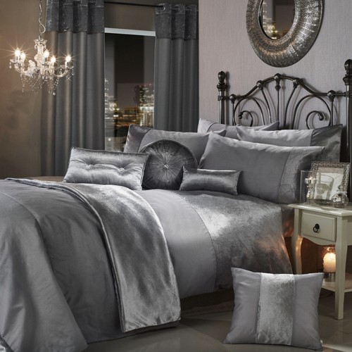 Luxury crushed velvet duvet - luxury,