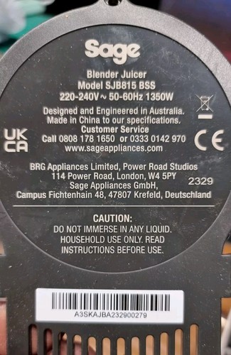 Sage sjb815bss the - sjb815bss,