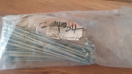 Yamaha ty50 rear - ty50, spokes
