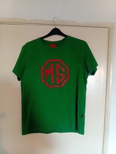 Retro Green And Red MG Motors Logo Tshirt Small