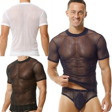 Men's Glitter Sheer Mesh