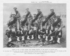 BOER WAR Pipers of 1st Scots