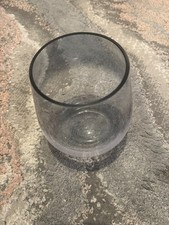 clear crackle glass bowl –