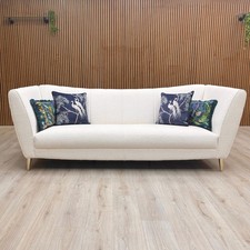 DFS 'Wylde' 4 Seater Sofa Natural Savannah Boucle WIth Cushions RRP £900 NEW