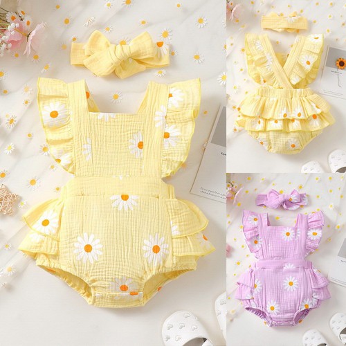 Baby girl cotton daisy - baby, floral