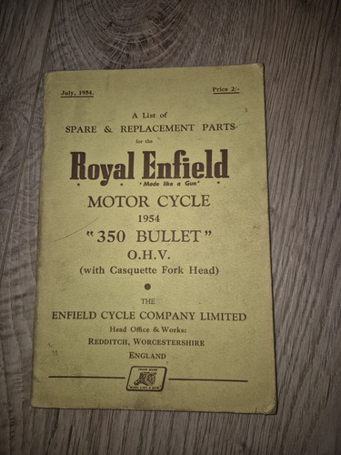 Vintage royal enfield spares - royal,