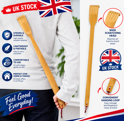 Bamboo back scratcher - scratcher, wood