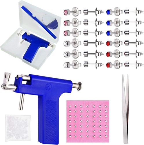 98pcs ear piercing gun kit - ear,