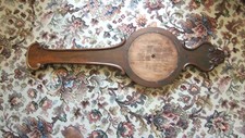 ANTIQUE MAHOGANY BAROMETER BODY FOR  GOOD MAHOGANY "FLAME" VENEER