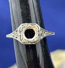 Authentic ART DECO 18K White