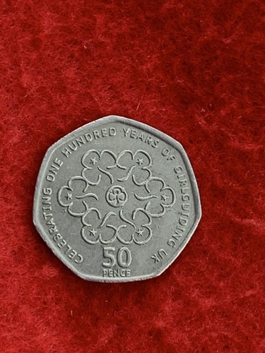 2010 girl guides 50p coin - guides,
