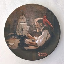 Vintage 1980 Norman Rockwell "The Ship Builder" Ltd Edition  Collectors Plate 9"