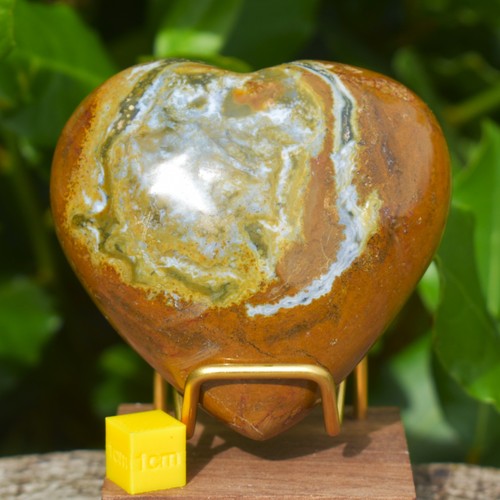Ocean jasper heart crystal - heart,