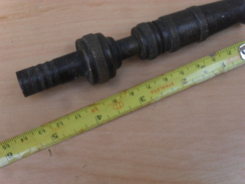 Vintage brass garden hose - brass,