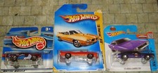 '69 DODGE CHARGER/1955 CHEVY & '70 PONTIAC CARS - UNOPENED CARDS - HOT WHEELS