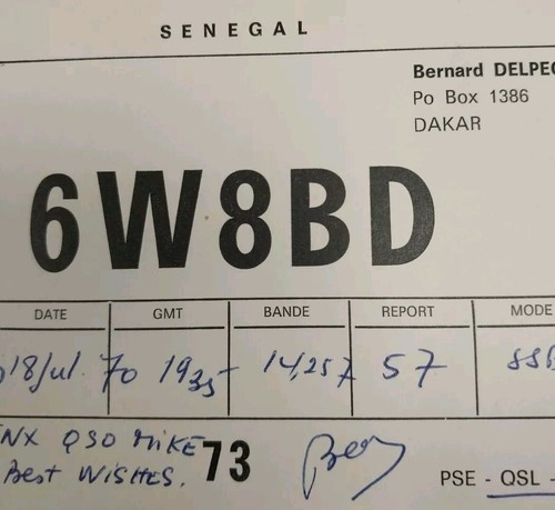 Senegal qsl radio - qsl,
