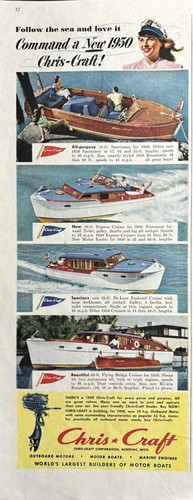 1950 chris craft boats - chris, algonac