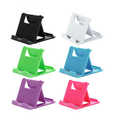 2X Universal Adjustable Folding Mobile Phone Holder Stand Desk Tablet Portable