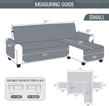 TAOCOCO Corner Sofa Bed Cover