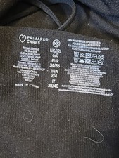 Primark Black Boob Tube Top Size 6/8