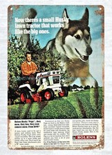 metal wall art decor 1971 BOLENS Lawn Tractor Mower Husky Pups metal tin sign