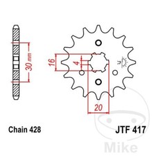 Sprocket for Kawasaki BN 125