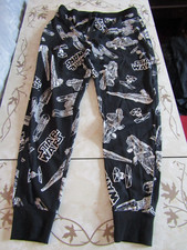 Men's Tesco Jogger Pyjama Bottoms Star Wars Design MED UK Size 35" Waist 32" Leg