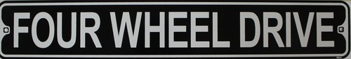 Metal street sign four wheel - sign,